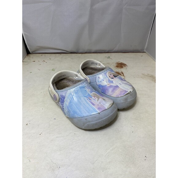 Crocs Fun Lab Little Kids Lined Disney Frozen II Clog - Size C9 Shoe - Picture 1 of 8